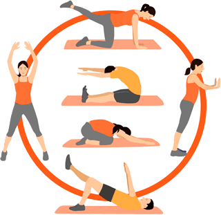 Personas practicando ejercicio físico